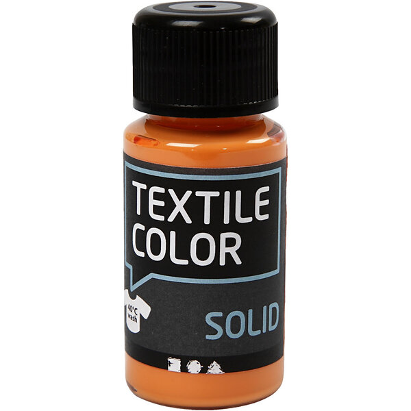 Creativ Company Textielkleur, dekkend, oranje, 50 ml/ 1 fles