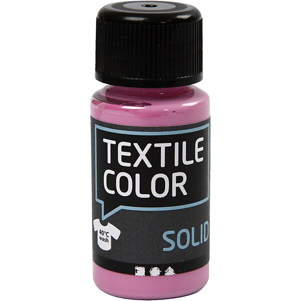 Creativ Company Textielkleur, dekkend, roze, 50 ml/ 1 fles