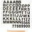 Creativ Company Rub-on Stickers, letters en cijfers, H: 17 mm, B: 17 mm, vel 12,2x15,3 cm, zwart, 1 doos