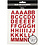 Creativ Company Rub-on Stickers, letters en cijfers, H: 17 mm, B: 17 mm, vel 12,2x15,3 cm, rood, 1 doos