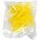 Creativ Company Kippen voeten, H: 28 mm, L: 37 mm, geel, 50 stuk/ 1 doos