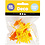Creativ Company Kippen snavels en voeten, H: 28 mm, L: 30+37 mm, oranje, geel, 8 set/ 1 doos