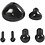Foam Clay Ogen en snuiten voor modellering, d 3+6 mm, afm 8x6+14x11 mm, zwart, 20 set/ 1 doos
