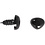 Foam Clay Ogen en snuiten voor modellering, d 3+6 mm, afm 8x6+14x11 mm, zwart, 20 set/ 1 doos
