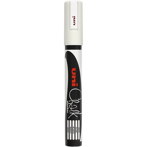 Uni-Posca Chalk Marker, lijndikte 1,8-2,5 mm, wit, 1 stuk