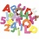 Creativ Company EVA Foam Cijfers & Letters, H: 20 mm, dikte 3 mm, diverse kleuren, 24 div vellen/ 1 doos