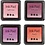 Creativ Company Stempelinkt, H: 2 cm, afm 3,5x3,5 cm, peach, roze, lichtroze, donkerroze, 4 stuk/ 1 doos