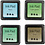 Creativ Company Stempelinkt, H: 2 cm, afm 3,5x3,5 cm, groen, lichtgroen, olijf, aqua, 4 stuk/ 1 doos