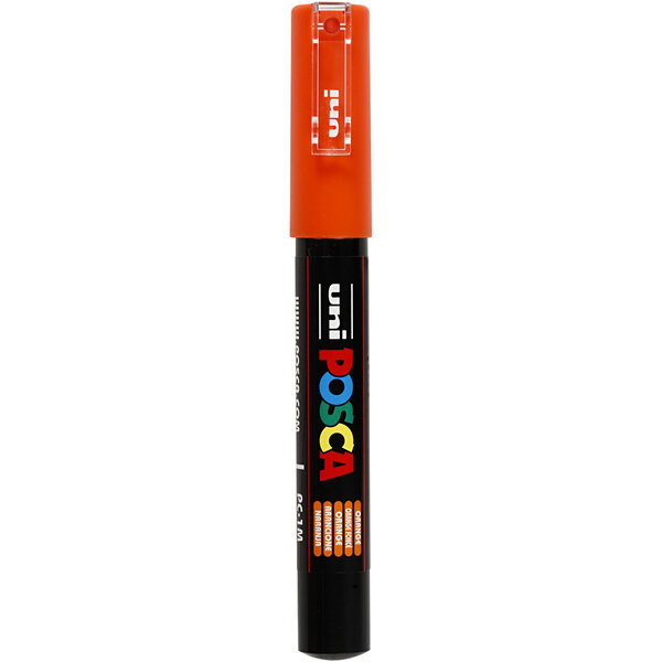Uni-Posca Posca Marker, afm PC-1M, lijndikte 0,7 mm, extra-fijn, oranje, 1 stuk
