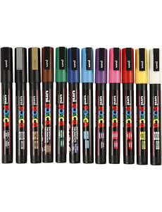 Uni-Posca Posca Marker PC-3M - 12 stuks