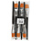 Creativ Company Gold Line penselen, afm 20, L: 21 cm, B: 24 mm, plat, 6 stuk/ 1 doos