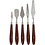 Paletmessen set, L: 17-23 cm, B: 1,5-2,5 cm, 5 stuk/ 1 doos