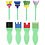 Creativ Company EVA Schuimpenselen, L: 11-13 cm, B: 30-45 mm, 24 stuk/ 1 doos