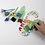 Creativ Company EVA Schuimpenselen, L: 11-13 cm, B: 30-45 mm, 24 stuk/ 1 doos