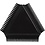Creativ Company Structuurkam van rubber, afm 9 cm, zwart, 1 stuk