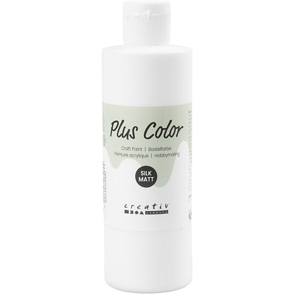 Plus Color Plus Color Acrylverf, wit, 250 ml/ 1 fles