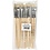 Creativ Company Nature Line kwasten, afm 12, L: 19 cm, B: 11 mm, plat, 12 stuk/ 1 doos