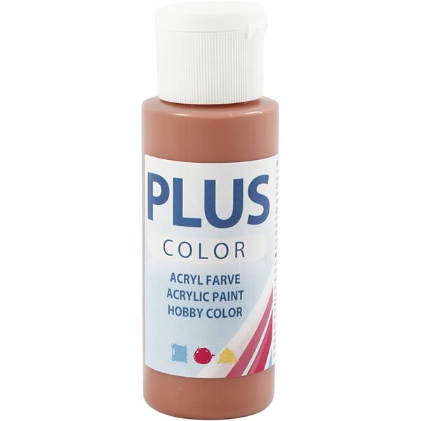 Plus Color Plus Color Acrylverf, terracotta, 60 ml/ 1 fles