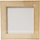 Canvas paneel met lijst, afm 15x15x0,3 cm, wit, 1 stuk