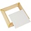 Canvas paneel met lijst, afm 15x15x0,3 cm, wit, 1 stuk