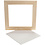 Canvas paneel met lijst, afm 20x20x0,3 cm, wit, 1 stuk
