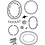 Creativ Company Silicone stempels, lijsten met blad, vel 11x15,5 cm, 1 vel