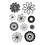 Creativ Company Silicone stempels, bloemen, vel 11x15,5 cm, 1 vel