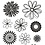 Creativ Company Silicone stempels, bloemen, vel 11x15,5 cm, 1 vel