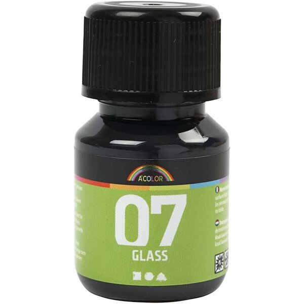 A-color A-Color Glass, zwart, 30 ml/ 1 fles