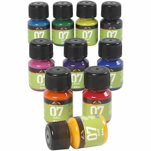 A-color A-Color Glass, diverse kleuren, 10x30 ml/ 1 doos