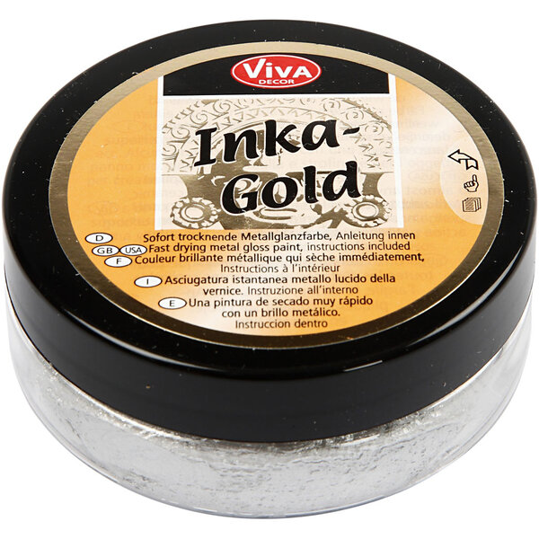 Viva Decor Inka-Gold, zilver, 50 ml/ 1 Doosje