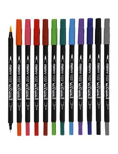  Le Plume II Markers, sterke kleuren, 12 stuk/ 1 doos