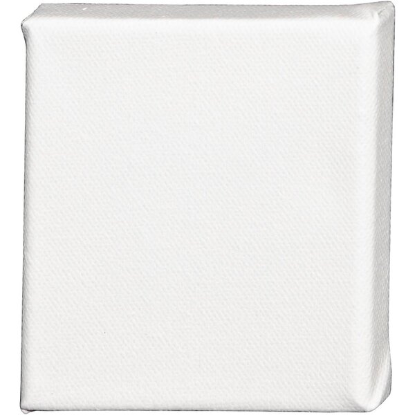 Creativ Company Canvas, D: 1.6 cm, afm 10x10 cm, 360 gr, wit, 10 stuk/ 1 doos
