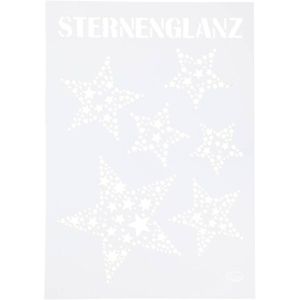 Viva Decor Flexibel sjabloon, sterren, A4, vel 210x297 mm, 1 stuk