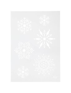 Viva Decor Flexibel sjabloon, sneeuwvlok, A4, vel 210x297 mm, 1 stuk