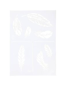 Viva Decor Flexibel sjabloon, veren, A4, vel 210x297 mm, 1 stuk