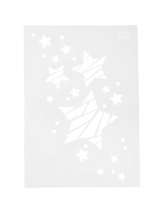Viva Decor Flexibel sjabloon, sterren, A4, vel 210x297 mm, 1 stuk
