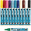 Glas- en porseleinstift, lijndikte 2-4 mm, dekkend, diverse kleuren, 12 stuk/ 1 doos