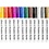Creativ Company Glas- & Porseleinstiften, lijndikte 1-2 mm, semi-dekkend, diverse kleuren, 12 stuk/ 1 doos