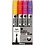 Creativ Company Glas- & Porseleinstiften, lijndikte 1-2 mm, semi-dekkend, oranje, paars, lichtrood, geel, 4 stuk/ 1 doos