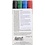 Creativ Company Glas- & Porseleinstiften, lijndikte 1-2 mm, semi-dekkend, zwart, blauw, groen, rood, 4 stuk/ 1 doos