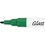 Creativ Company Glas- & Porseleinstiften, lijndikte 1-2 mm, semi-dekkend, zwart, blauw, groen, rood, 4 stuk/ 1 doos