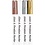 Creativ Company Glas- & Porseleinstiften, lijndikte 1-2 mm, semi-dekkend, bruin, goud, zilver, wit, 4 stuk/ 1 doos