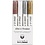 Creativ Company Glas- & Porseleinstiften, lijndikte 1-2 mm, semi-dekkend, bruin, goud, zilver, wit, 4 stuk/ 1 doos
