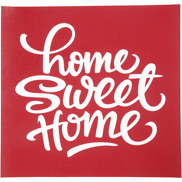 Screen stencil, home sweet home, vel 20x22 cm, 1 vel