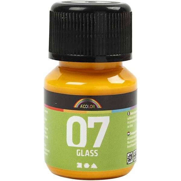 A-color A-Color Glass, geel, 30 ml/ 1 fles
