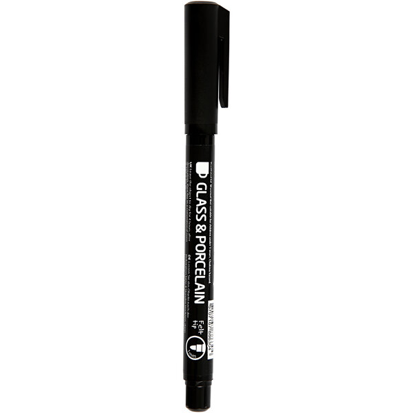 Contourstift voor Glas en Porselein, lijndikte 1-3 mm, semi-dekkend, zwart, 1 stuk
