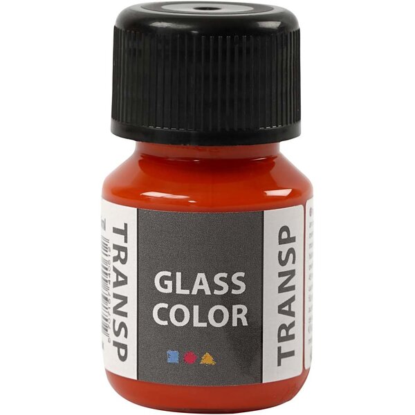 Creativ Company Glass Color Transparent, oranje, 30 ml/ 1 fles