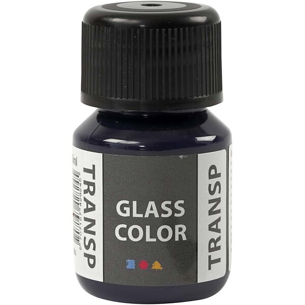 Creativ Company Glass Color Transparent, marineblauw, 30 ml/ 1 fles
