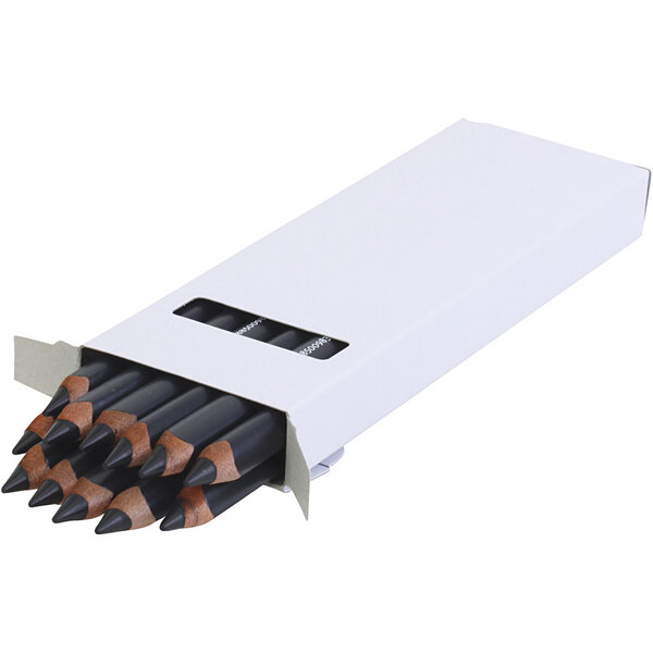 EDU3 Edu Jumbo Kleurpotlood, dikte 10 mm, vulling 6,25 mm, zwart, 12 stuk/ 1 doos